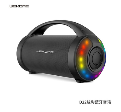 Wekome D22 RGB DJ Lighting Wireless Speaker Hi-Fi Bluetooth Fm TWS Stereo Bass Surround Sound Portable Outdoor Subwoofer
