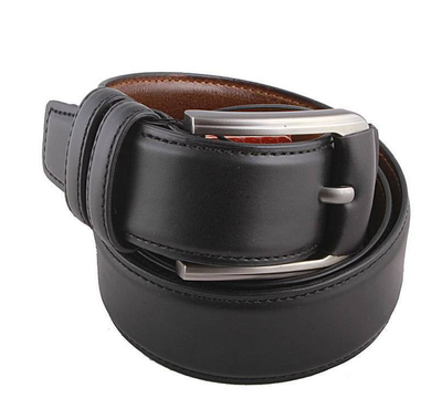 safa leather- Artificial Leather Plain Black Belt For man
