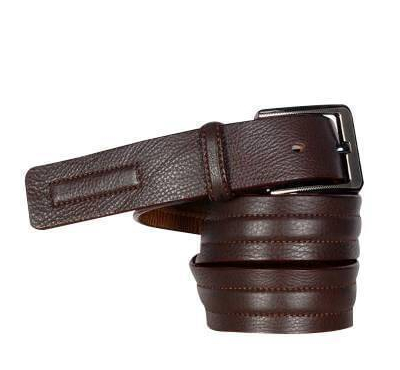 Formal Leather Dark Brown Belt For Men