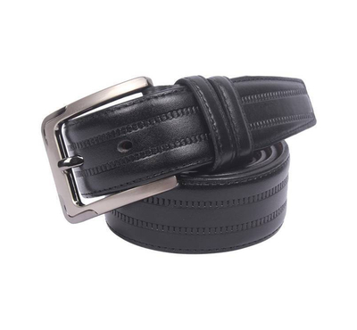safa leather-Men's Genuine Leather Belt-Black
