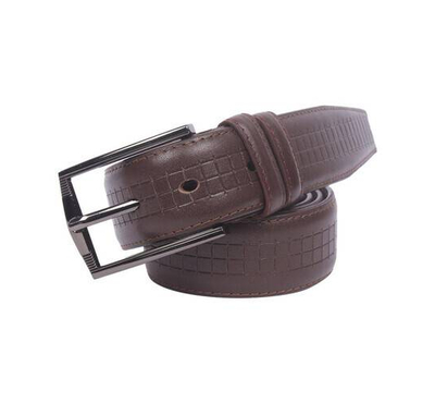 safa leather-Men's Genuine Leather Belt-Dark Chocolate