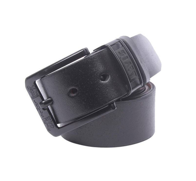 safa leather-  Full Black Artificial Leather Belt For man