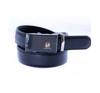 safa leather-Formal Artificial Leather Belt-Black