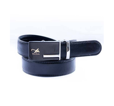 safa leather-Black Formal Belt with Artificial Leather