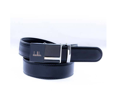 safa leather-Men's Artificial Leather Black Belt