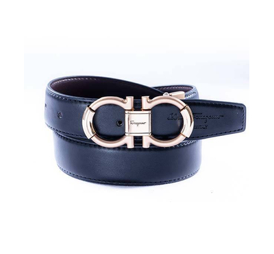 safa leather-Golden Buckle Men's Belt