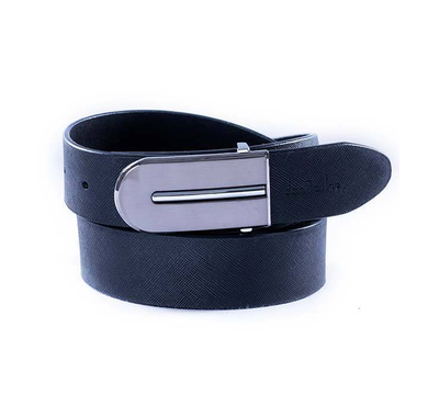 Safa leather-Artificial Leather Belt-Black