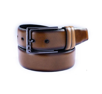 Safa leather-Artificial Leather Belt-Black & Brown