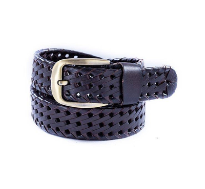 Safa leather-Artificial Leather Belt For men -Dark Maroon