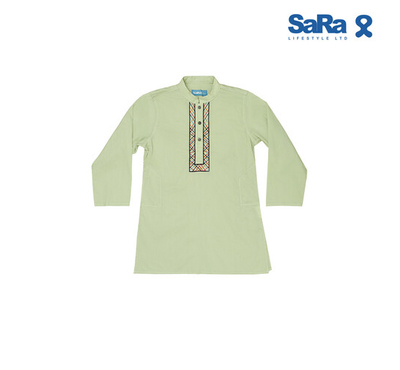 SaRa Boys Panjabi (BPJ272FEK-LT-Olive), Baby Dress Size: 2-3 years