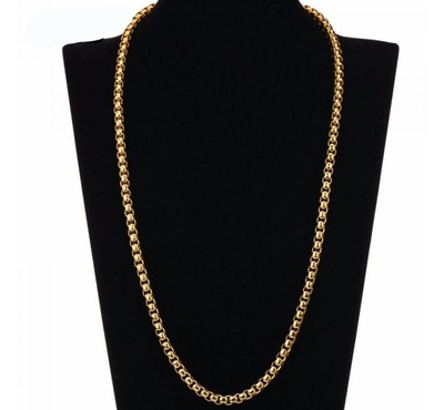 Gold Plated Stainless Steel Mens Chain