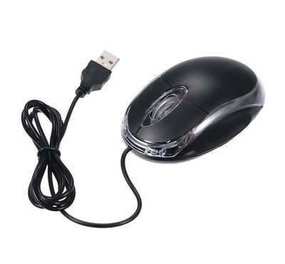 Optical Mini Portable Mobile Mouse with USB Port 3 Buttons for PC Laptop Desktop Fit for Left/Right Hand