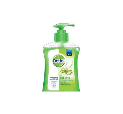 Dettol Handwash Aloe Vera 200ml Pump Liquid Soap with Aloe Vera Extract