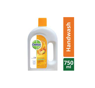 Dettol Handwash Re-energize 750ml Refill pH-Balanced Liquid Soap formula