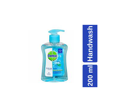 Dettol Handwash Cool 200ml Pump pH-Balanced Liquid Soap with Menthol