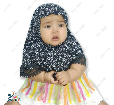 Stylish New Collection Hijab For 2-4/5-9 years Girl Dubai Cherry Fabric, Baby Dress Size: 20 years, Size: XXL