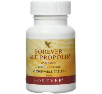 Forever Bee Propolis 100% Natural - 60 Chewable Tablets by Forever