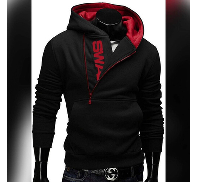 New Stylish Comfortable Winter Hoodie  For Man, Color: Black, Size: M