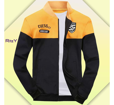 New Stylish Jacket for Men, Color: Yellow, Size: M