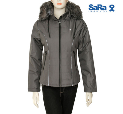 SaRa Ladies Jacket (WJK72WDC-City Grey), Size: M