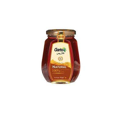 Clariss Natural Honey: 750gm Octagonal Glass Bottle
