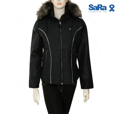 SaRa Ladies Jacket (WJK72WDA-Black), Size: M