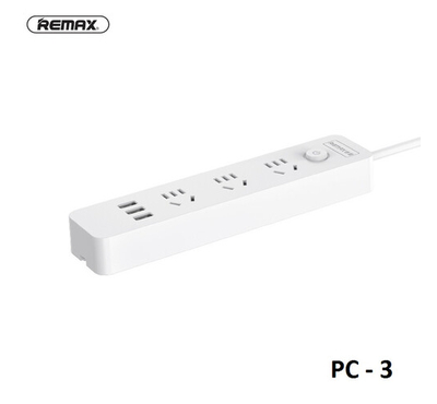 Remax PC-3 New Standard USB Power Strip Safety Protection Gurrented With Extension Cord 1.8M For PC Laptop Mobile