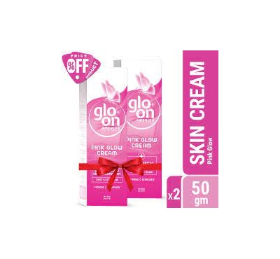 Glo-On Pink Glow Cream 50gm Pack of 2 (50gm X 2)