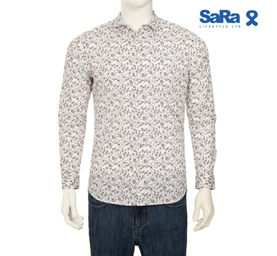 SaRa Mens Casual Shirt (MCS263FC-Printed), Size: S