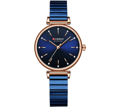 Curren 9081 Stainless Steel Analog Watch For Women - Blue