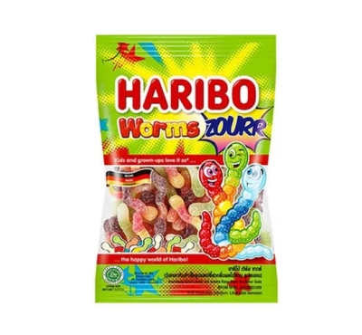 Haribo Worms Sour Candy 80gm