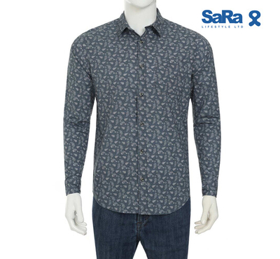 SaRa Mens Casual Shirt (MCS523FCA-Printed), Size: S