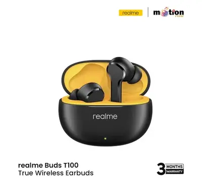 Realme Buds T100 TWS Earphone (RMA2109) -Black