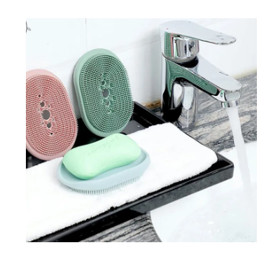 Kitchen Bathroom Cleaning Brush Soap Dish Sheet Drain