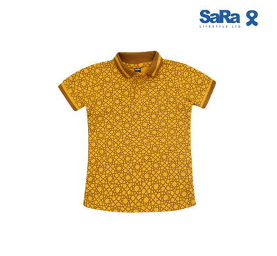 SaRa Boys Polo Shirt (BPO112FKB-Mustard), Baby Dress Size: 7-8 years