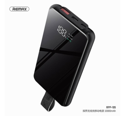 Remax RPP-105 Tangee Series 10000mAh Wireless Powerbank PD 18W Fast Charging With Digital Display