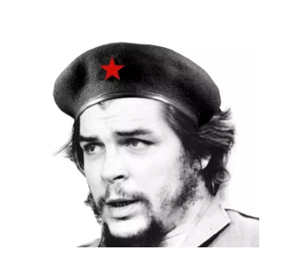 Black Cotton Che Guevara Hat For Men