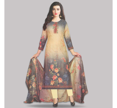 Pakiza Gorgeous Fashionable Salwar Kameez for Women Unzara (3460)  Ash