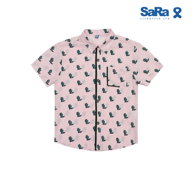 SaRa Boys Casual Shirt (BCS212AEK-LT-Pink), Baby Dress Size: 2-3 years