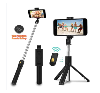 K07 Flexible Selfie Stick Tripod Stand Bluetooth Remote Control For Phone Camera