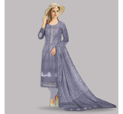 Pakiza Gorgeous Fashionable Salwar Kameez for Women Bin Saeed (2589)  Blue