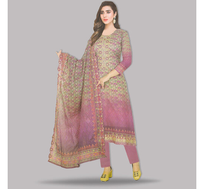 Pakiza Gorgeous Fashionable Salwar Kameez for Women Lucky (2640)  Purple Pink