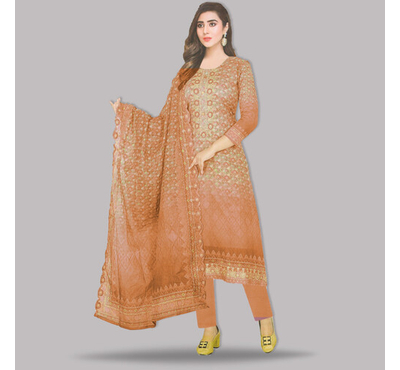 Pakiza Gorgeous Fashionable Salwar Kameez for Women Lucky (2640)  Orange