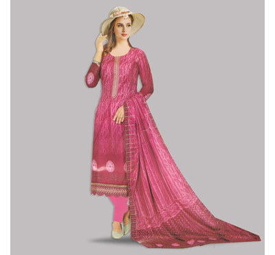 Pakiza Gorgeous Fashionable Salwar Kameez for Women Bin Saeed (2589) Dark Pink