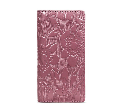 SSB Floral Pattern Long Leather Wallet SB-W161