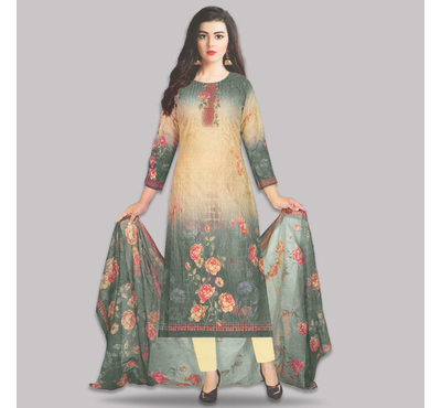 Pakiza Gorgeous Fashionable Salwar Kameez for Women Unzara (3460)  Green