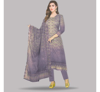 Pakiza Gorgeous Fashionable Salwar Kameez for Women Lucky (2640) Purple