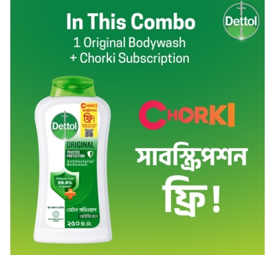 Dettol Antibacterial Bodywash Original 250 ml Chorki Subscription Free