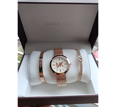 Fashionable Luxury Michael kors Stainless Steel  Wrist Watch-Golden