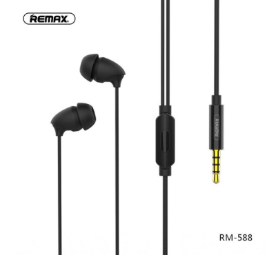 Remax RM-588 in Ear Headphone Sleep Ergonomic Design Wired 3.5mm Plug Earphone with Microphone